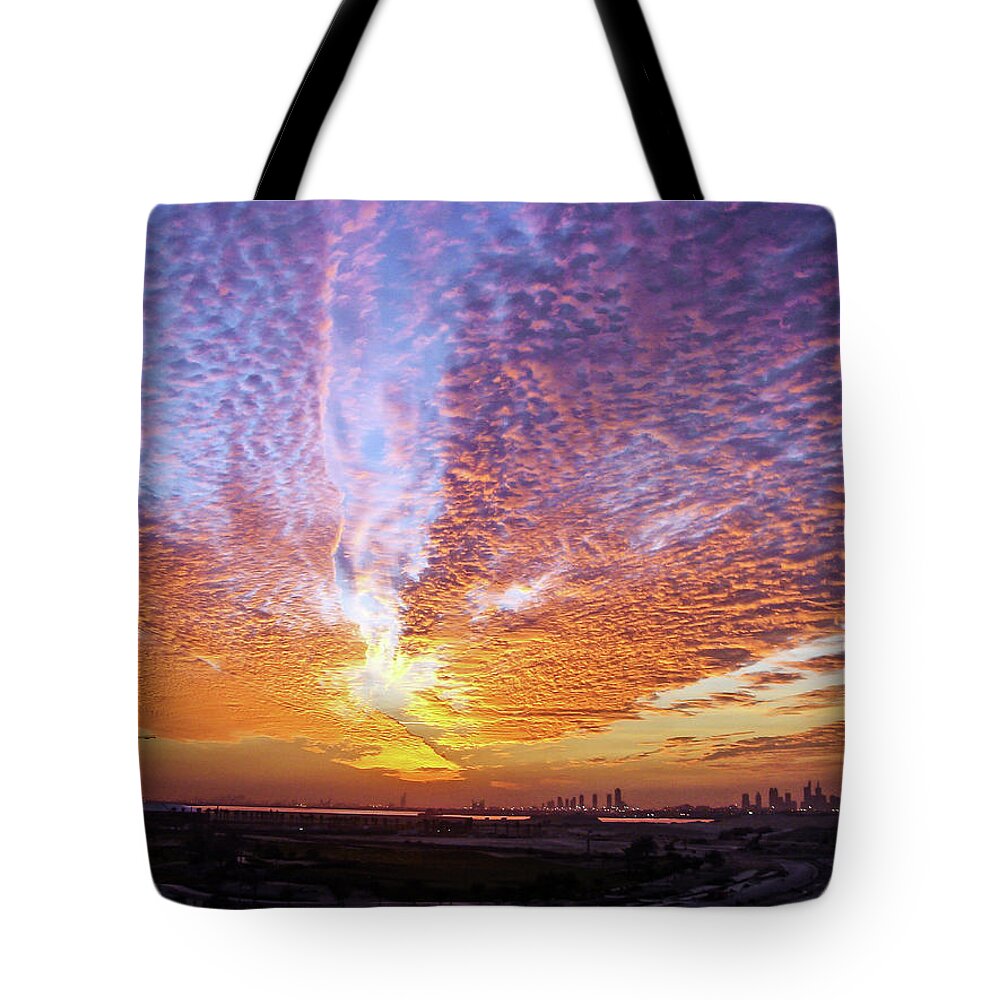 Sunset Tote Bag featuring the photograph Sunset Colors by Peggy Blackwell