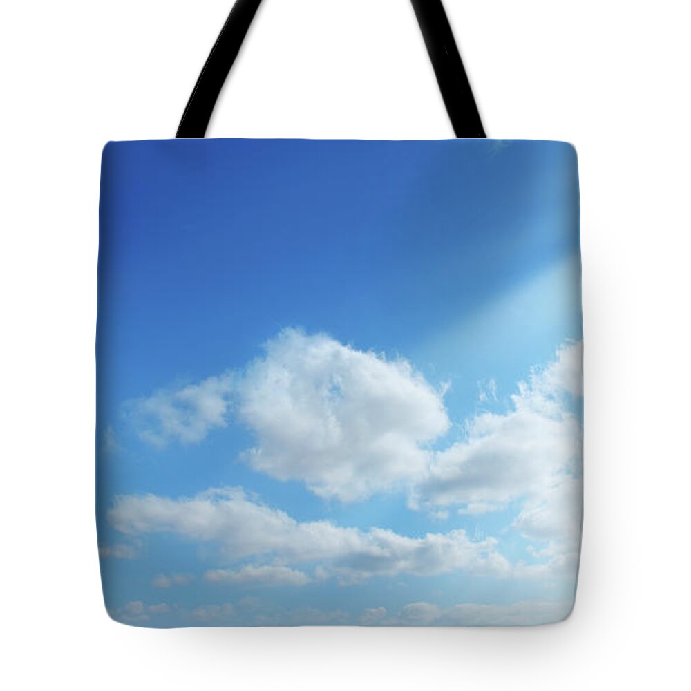 Wind Tote Bag featuring the photograph Sunshine In Clean Sky by Imagedepotpro