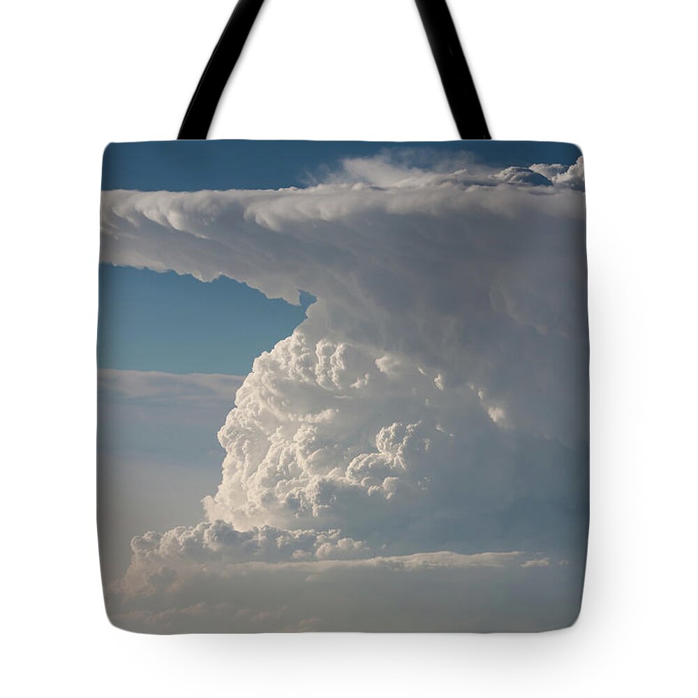 Thunderstorm Tote Bag featuring the photograph Super Cell Thunderstorm by Skyhobo