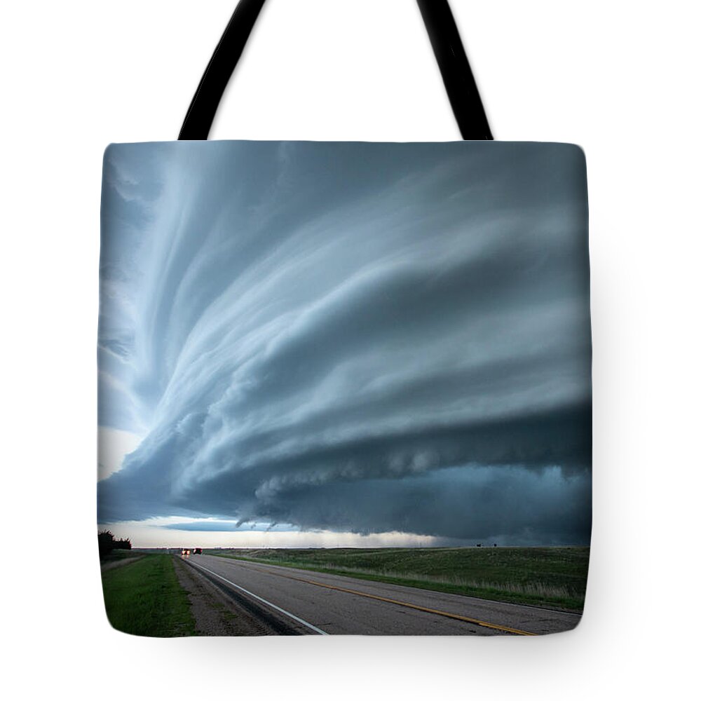 Storm Tote Bag featuring the photograph Super Storm by Wesley Aston