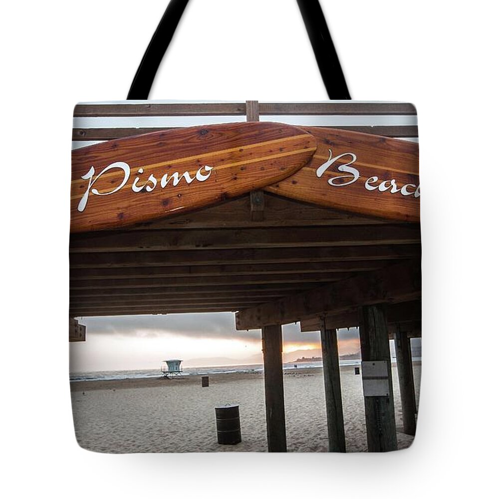 Shell Beach Tote Bag featuring the photograph Surf's Up by Mike Long