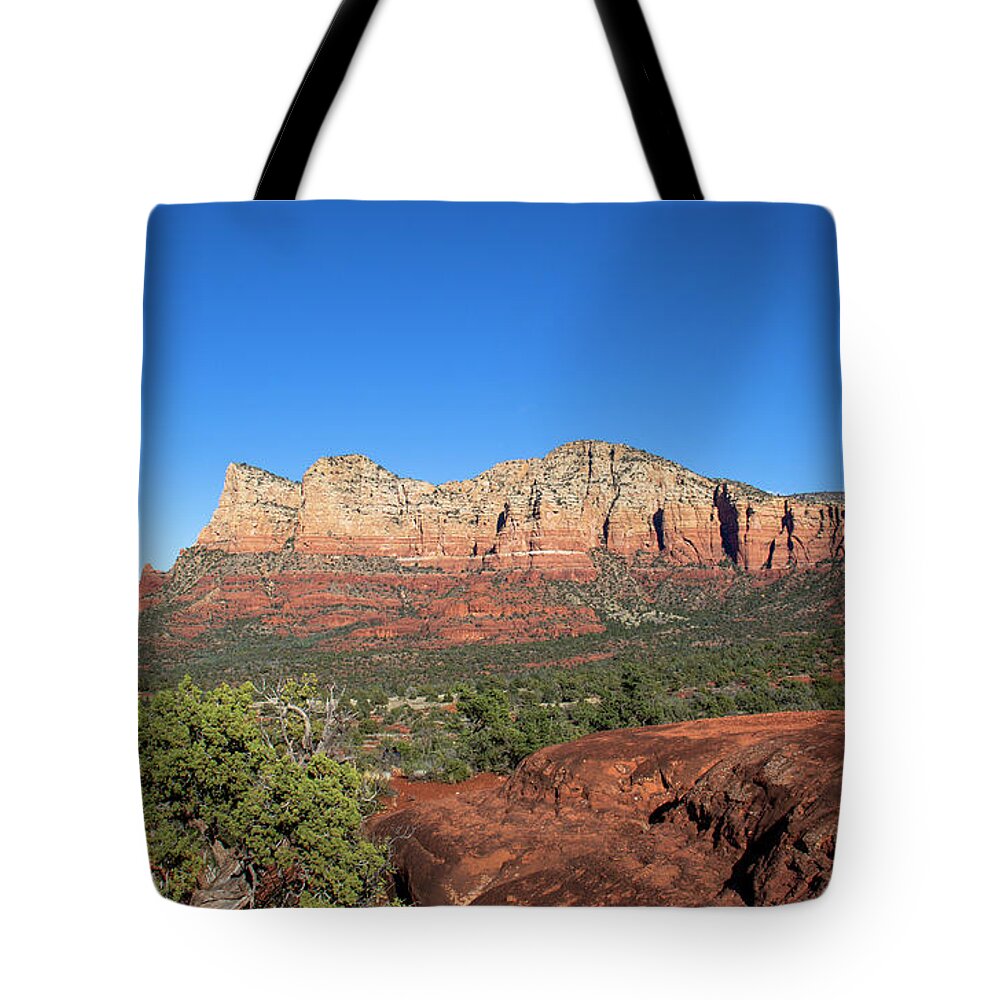 Sedona Tote Bag featuring the photograph Sweeping Sedona Landscape by Amy Sorvillo
