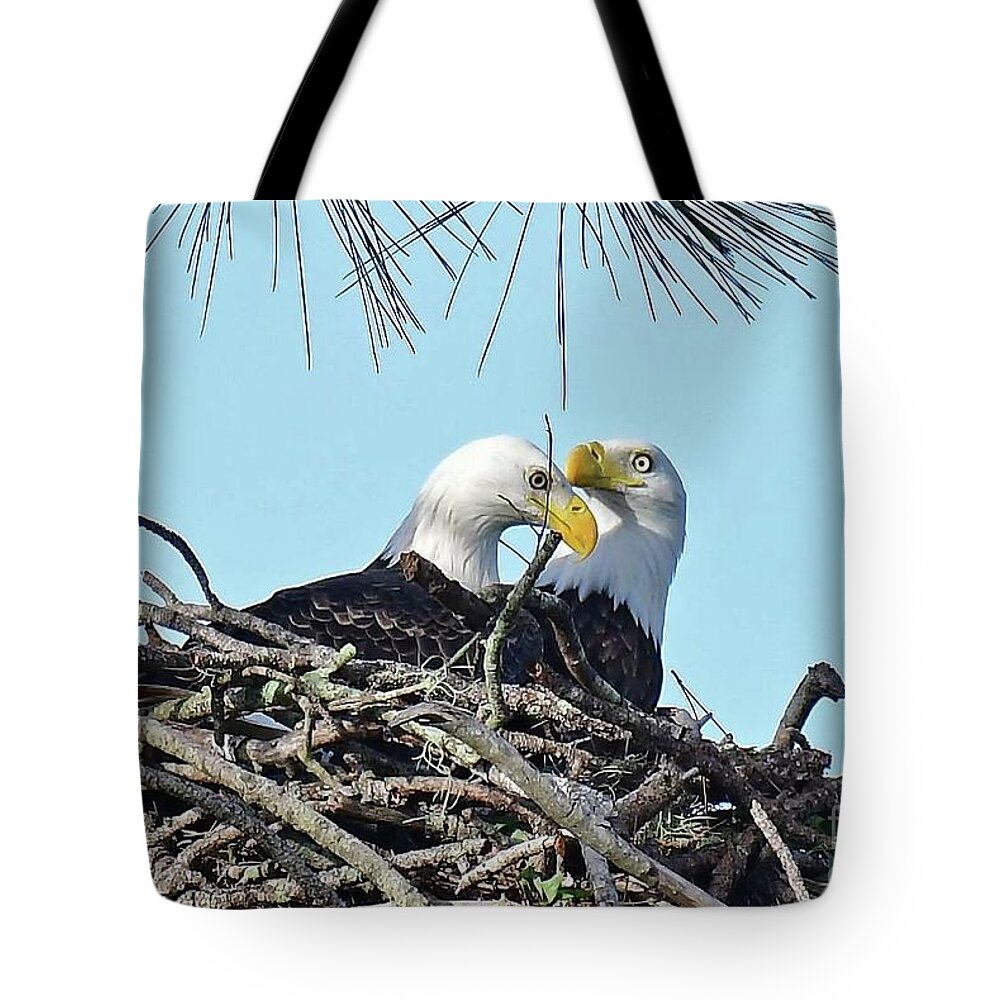 Eagles Tote Bag featuring the photograph Sweet Harriet and M15 by Liz Grindstaff