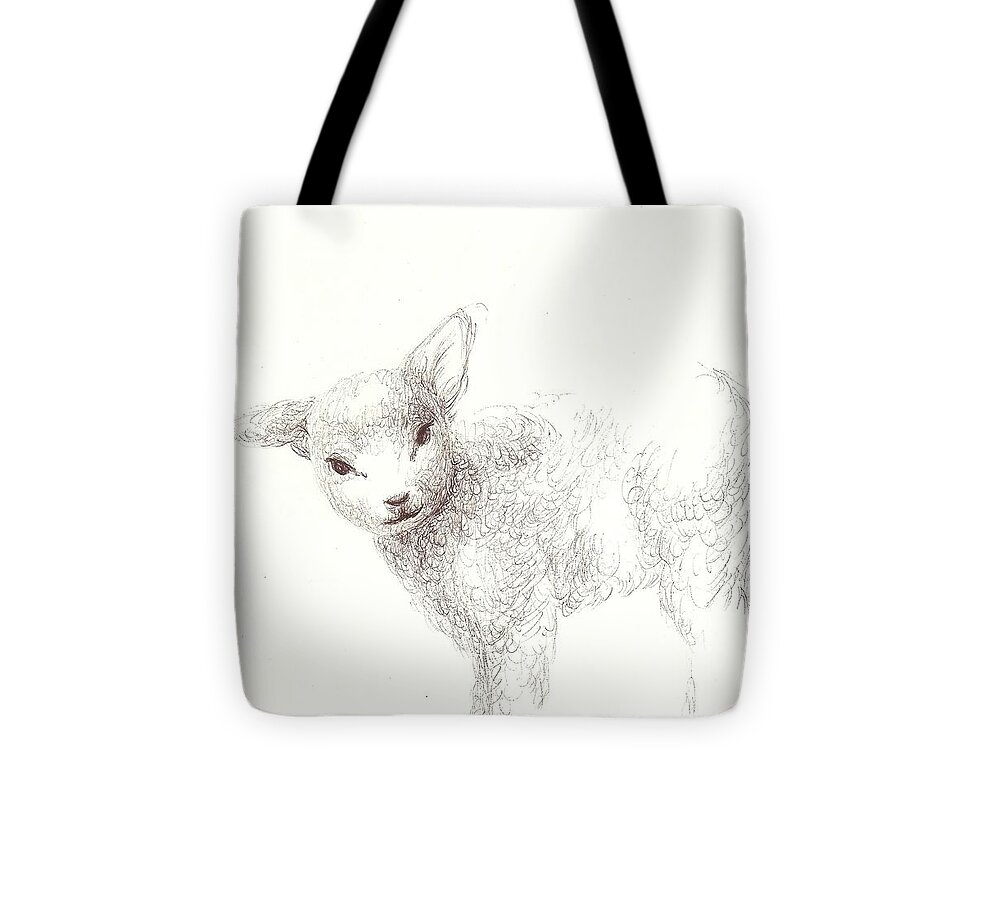 Sweet Little Lamb Tote Bag
