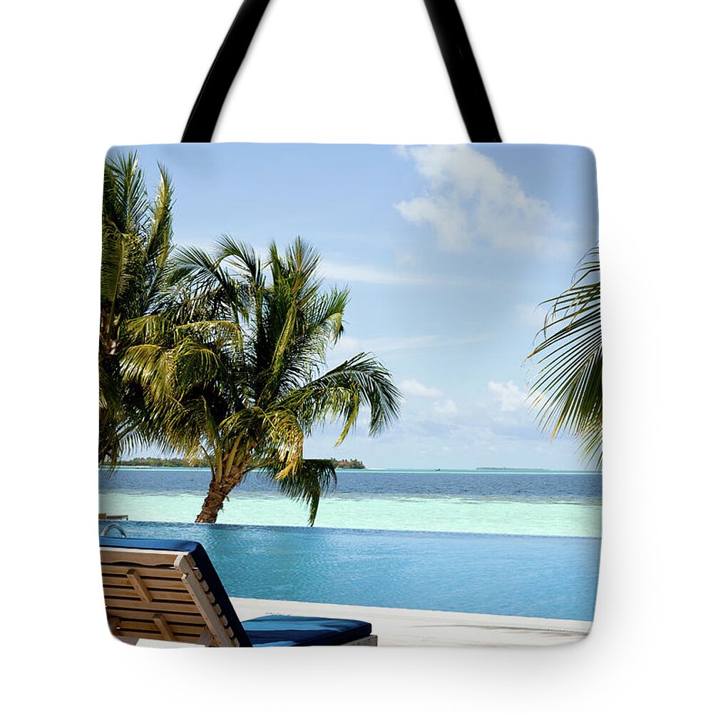 Underwater Tote Bag featuring the photograph Swimming Pool by Marcomarchi
