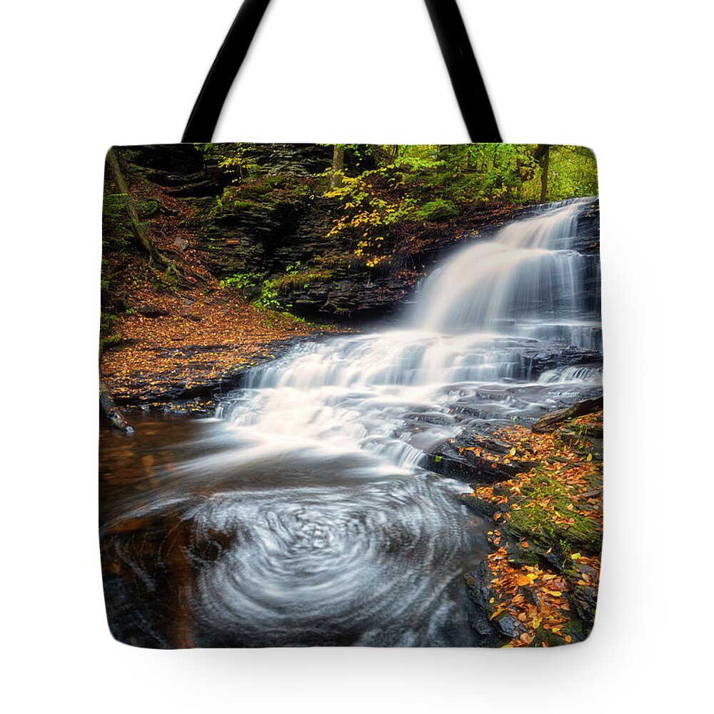 Swirls Tote Bag featuring the photograph Swirls by Russell Pugh