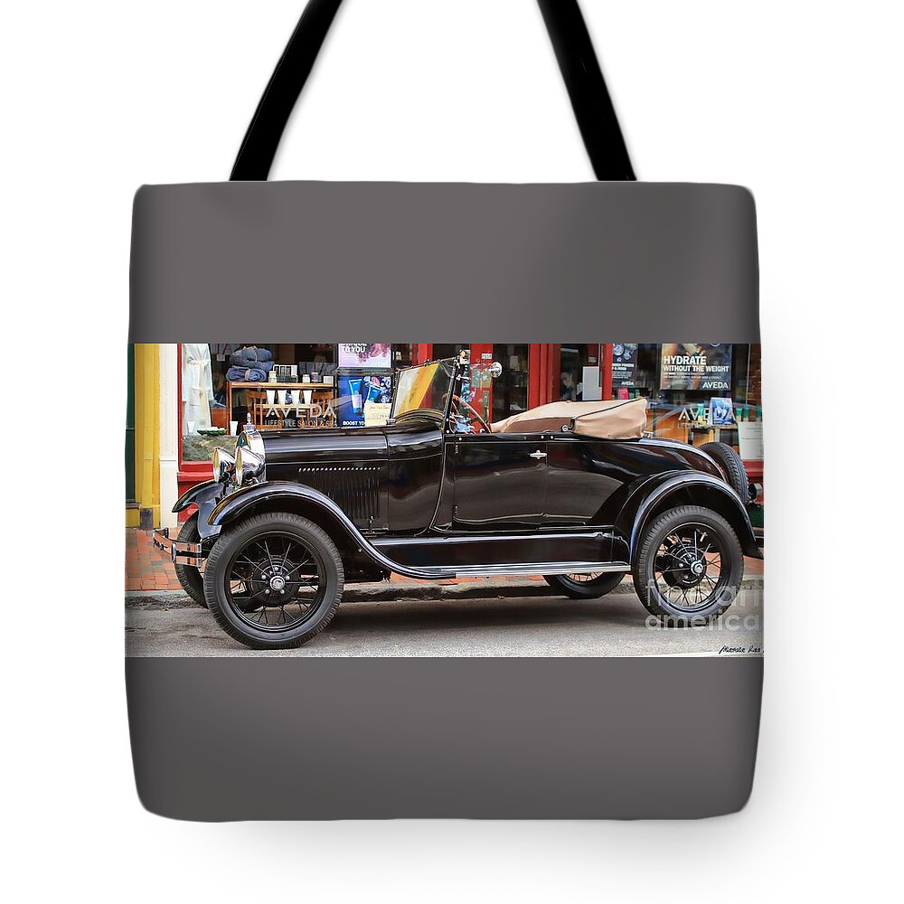 Marcia Lee Jones Tote Bag featuring the photograph T Ford Coupe Convertable by Marcia Lee Jones