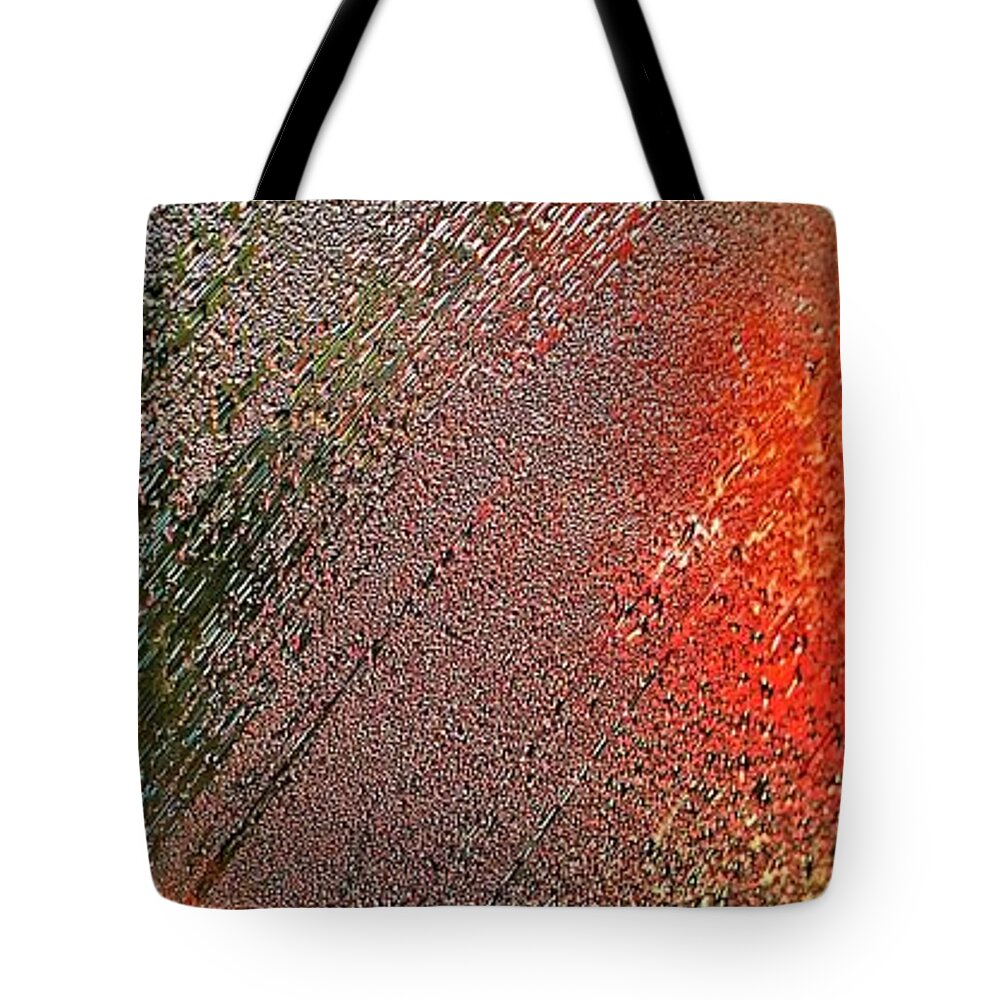 Water Tote Bag featuring the photograph Taillights Under Glass by Merle Grenz