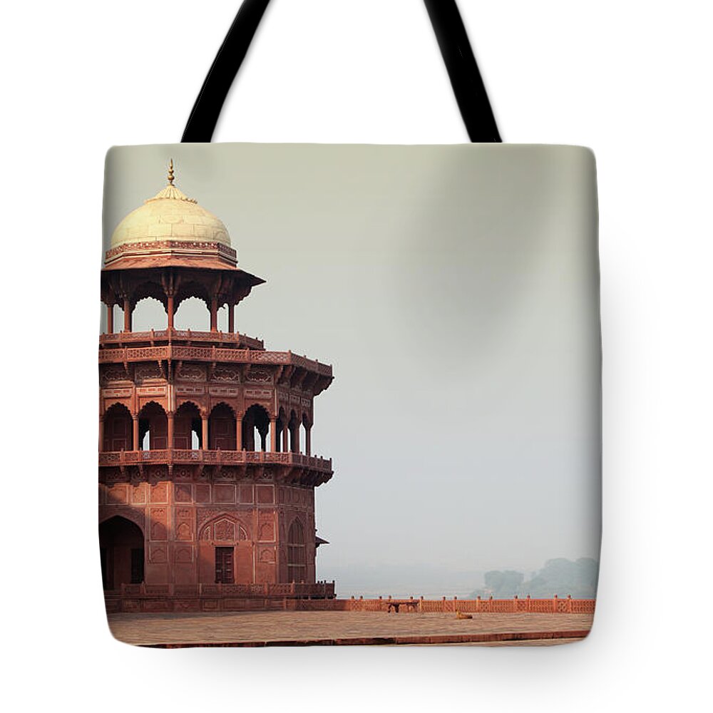 Arch Tote Bag featuring the photograph Taj Complex In The Morning by Sisoje