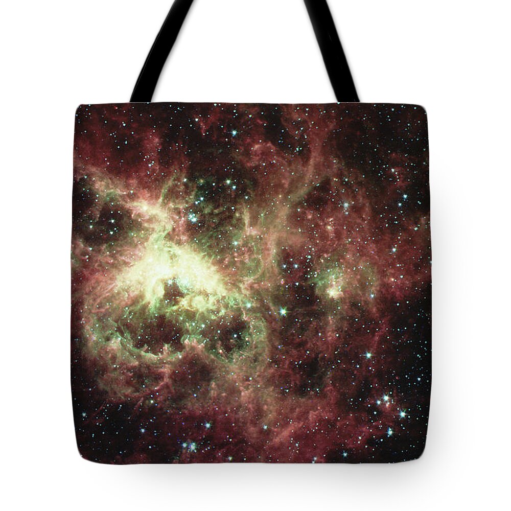 Outdoors Tote Bag featuring the photograph Tarantula Nebula by Stocktrek