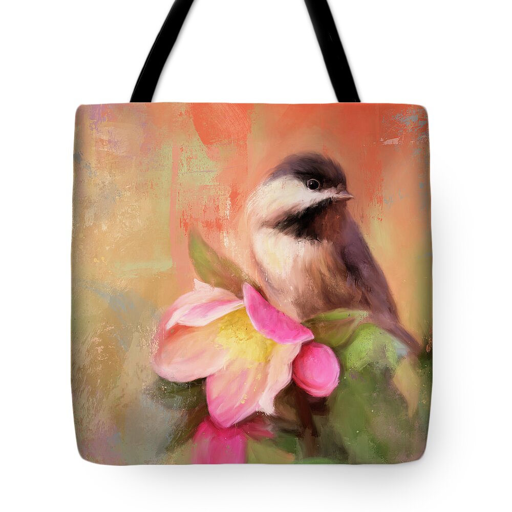 Colorful Tote Bag featuring the painting Taste of Spring by Jai Johnson