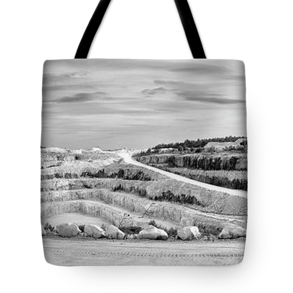 Limestone Tote Bag featuring the photograph Tatlock Quarry by RicharD Murphy