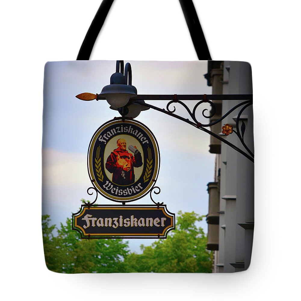 City Tote Bag featuring the photograph Tavern Beer Sign - Hamburg by Yvonne Johnstone