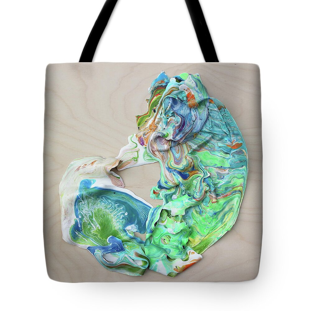 3d Art Tote Bag featuring the painting Terrain Singularity by Madeleine Arnett