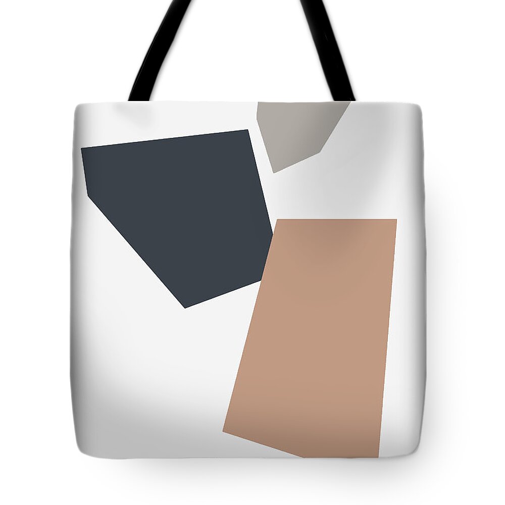 Abstract Tote Bag featuring the mixed media Terrazzo Abstract 3- Art by Linda Woods by Linda Woods