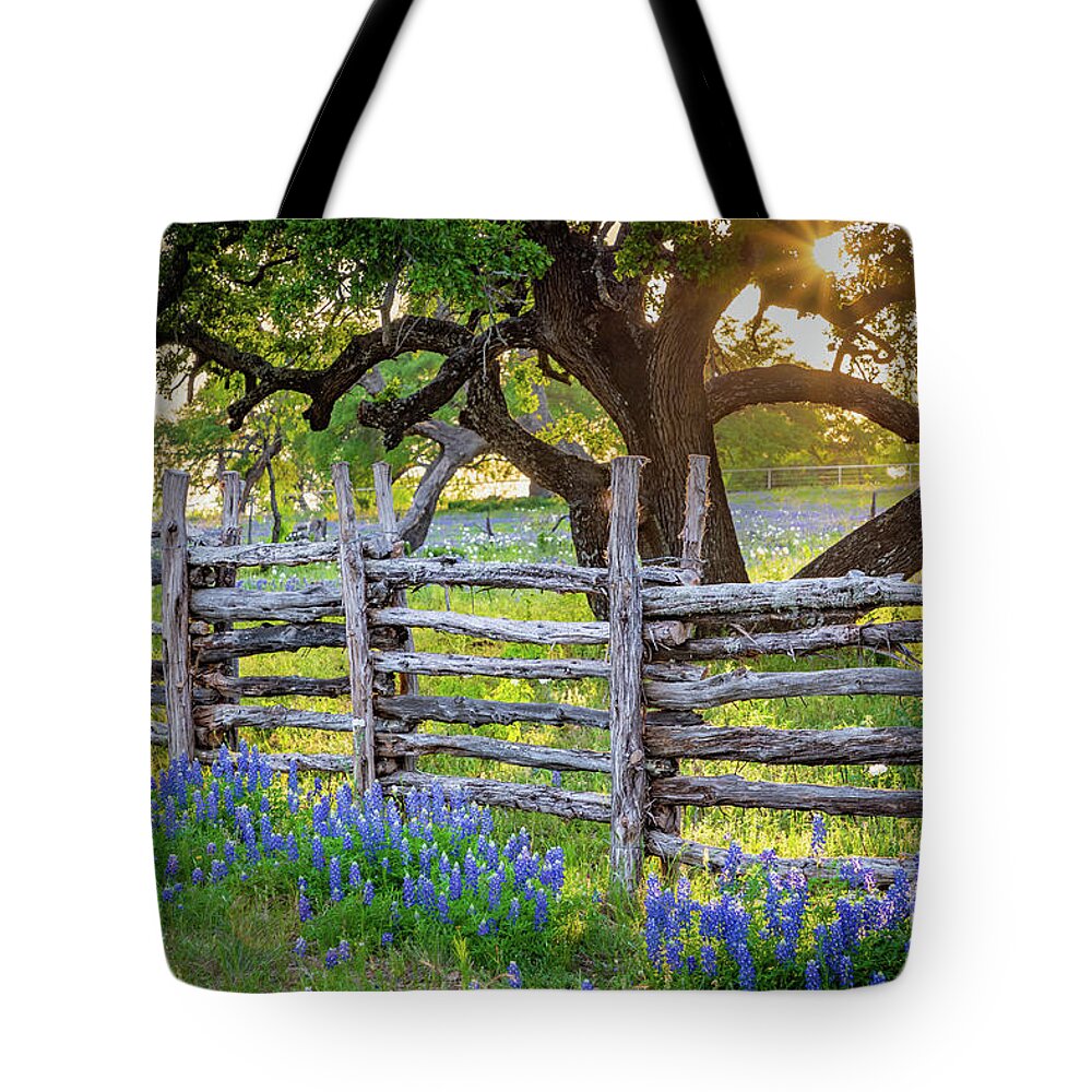 America Tote Bag featuring the photograph Texas Fence by Inge Johnsson