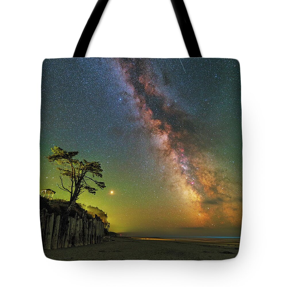 Astronomy Tote Bag featuring the photograph The Beach by Ralf Rohner
