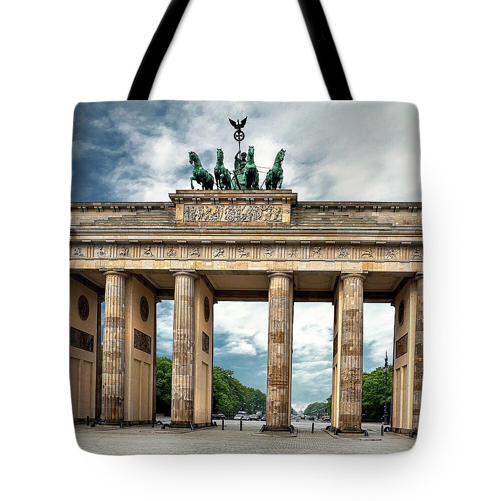 Endre Tote Bag featuring the photograph The Brandenburg Gate by Endre Balogh