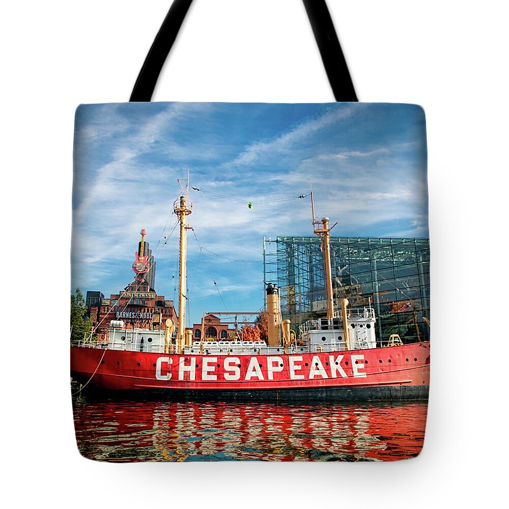Balitimore Tote Bag featuring the photograph The Chesapeake by Bill Chizek