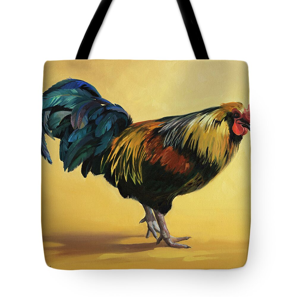 Oil Paintings Tote Bag featuring the painting The Commander by Carolyne Hawley