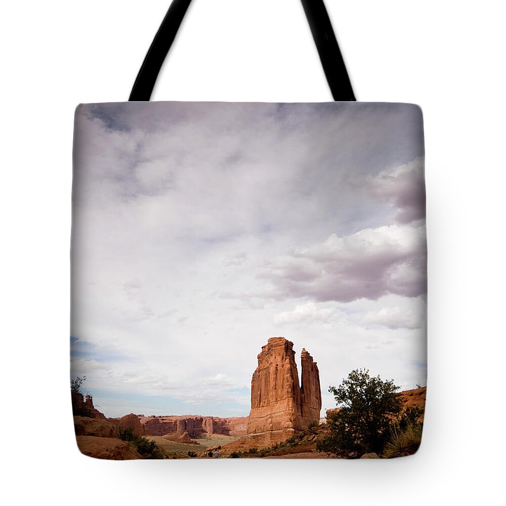 Outdoors Tote Bag featuring the photograph The Courthouse Towers On Park Avenue by Daniel Cummins