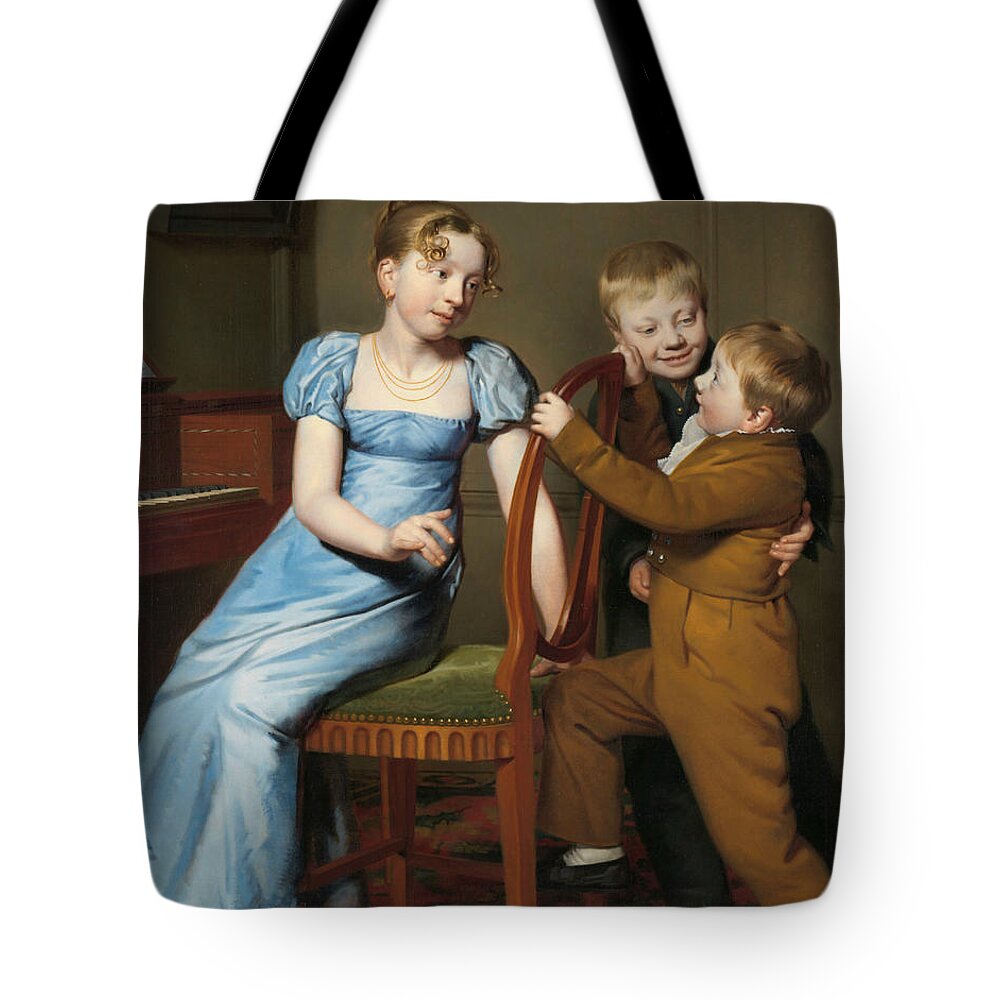 18th Century Art Tote Bag featuring the painting The Crazy Piano Play by Willem Bartel van der Kooi