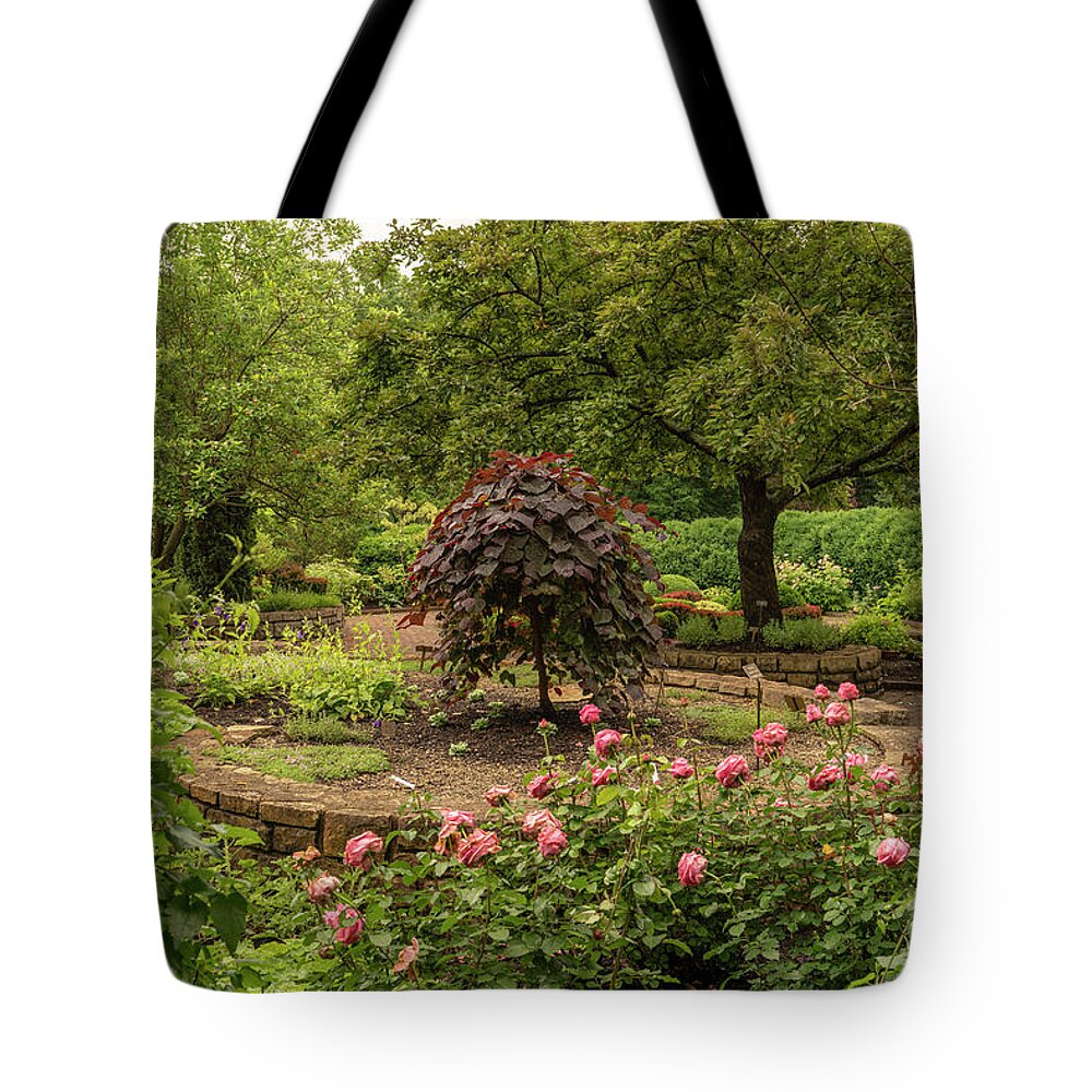 Garden Tote Bag featuring the photograph The Garden Window by Arthur Oleary