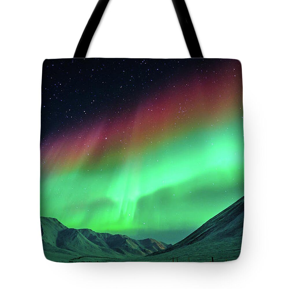 Tranquility Tote Bag featuring the photograph The Great Barrier Of Aurora by Noppawat Tom Charoensinphon