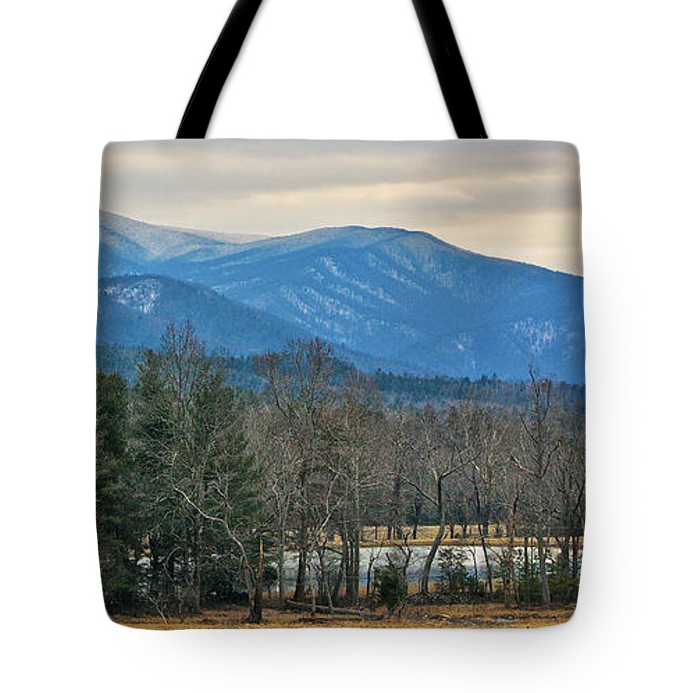 Color Tote Bag featuring the photograph The Great Smoky Mountains from Cades Cove by Nunweiler Photography
