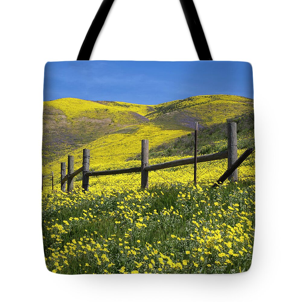 California Tote Bag featuring the photograph The Hills Are Alive by Cheryl Strahl