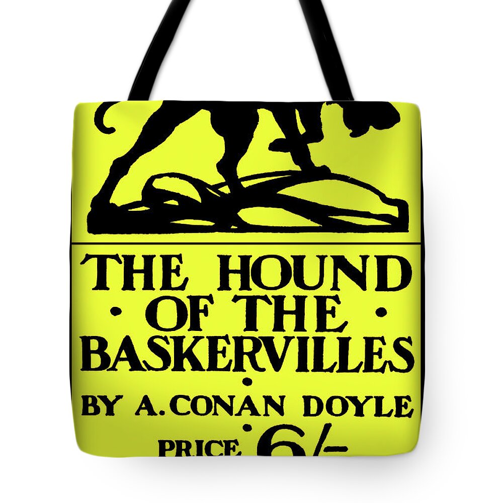 Sherlock Tote Bag featuring the painting The Hound of the Baskervilles #4 (book cover) by Unknown