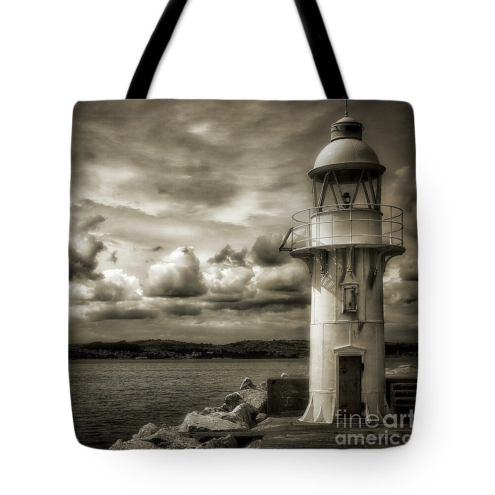 Nag005466 Tote Bag featuring the photograph The Lighthouse by Edmund Nagele FRPS