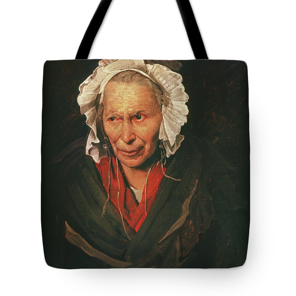 19th Century Tote Bag featuring the painting The Madwoman Or The Obsession Of Envy, 1819-22 by Theodore Gericault