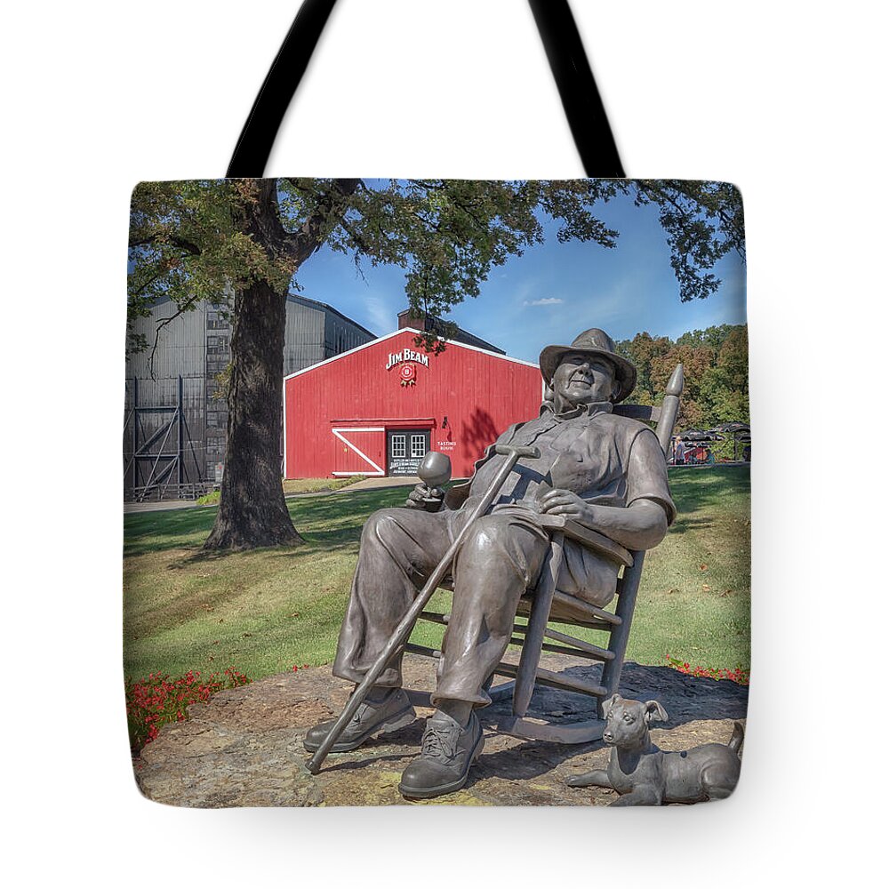Jim Beam Tote Bag featuring the photograph The Master Distiller by Susan Rissi Tregoning