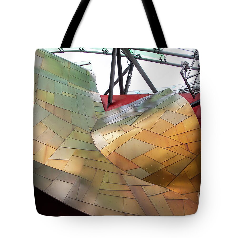 Wingsdomain Tote Bag featuring the photograph The Museum of Pop Culture MoPOP in Seattle Washington R920 by Wingsdomain Art and Photography
