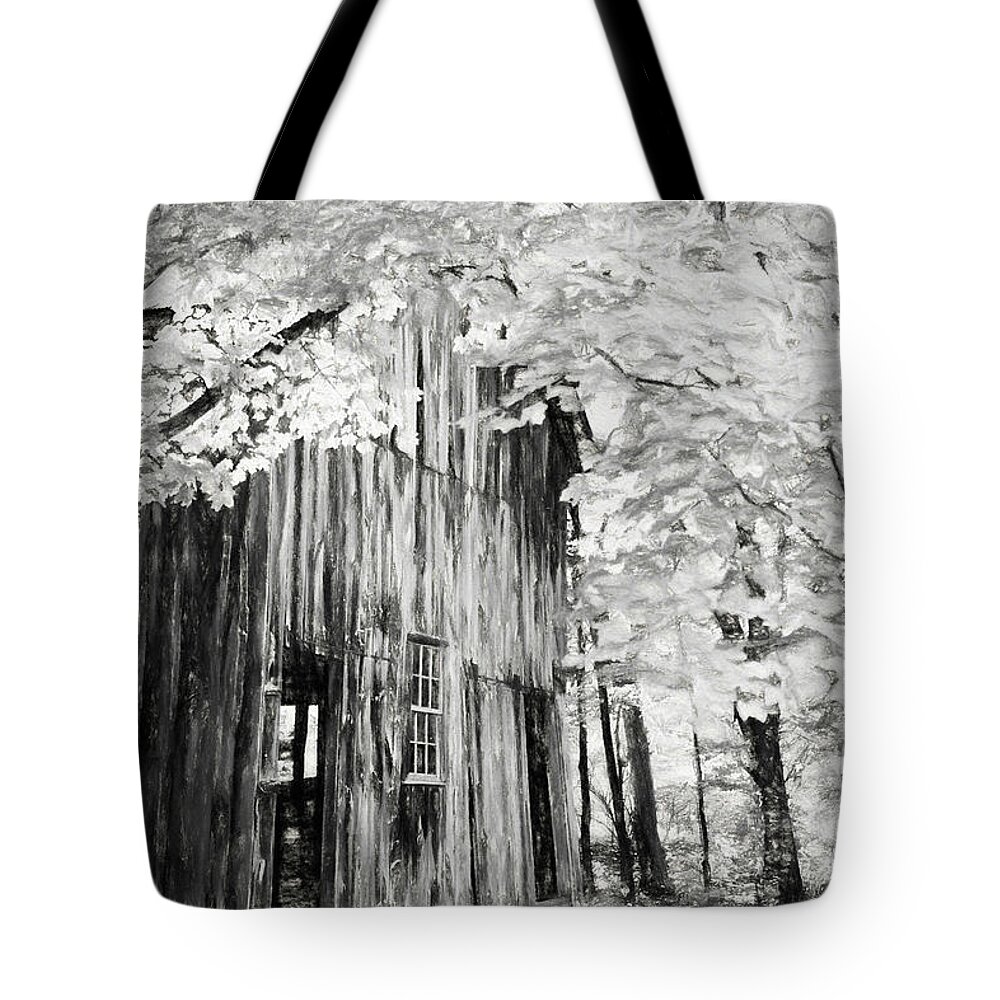 Barn Tote Bag featuring the photograph The Old Barn by Nicki McManus