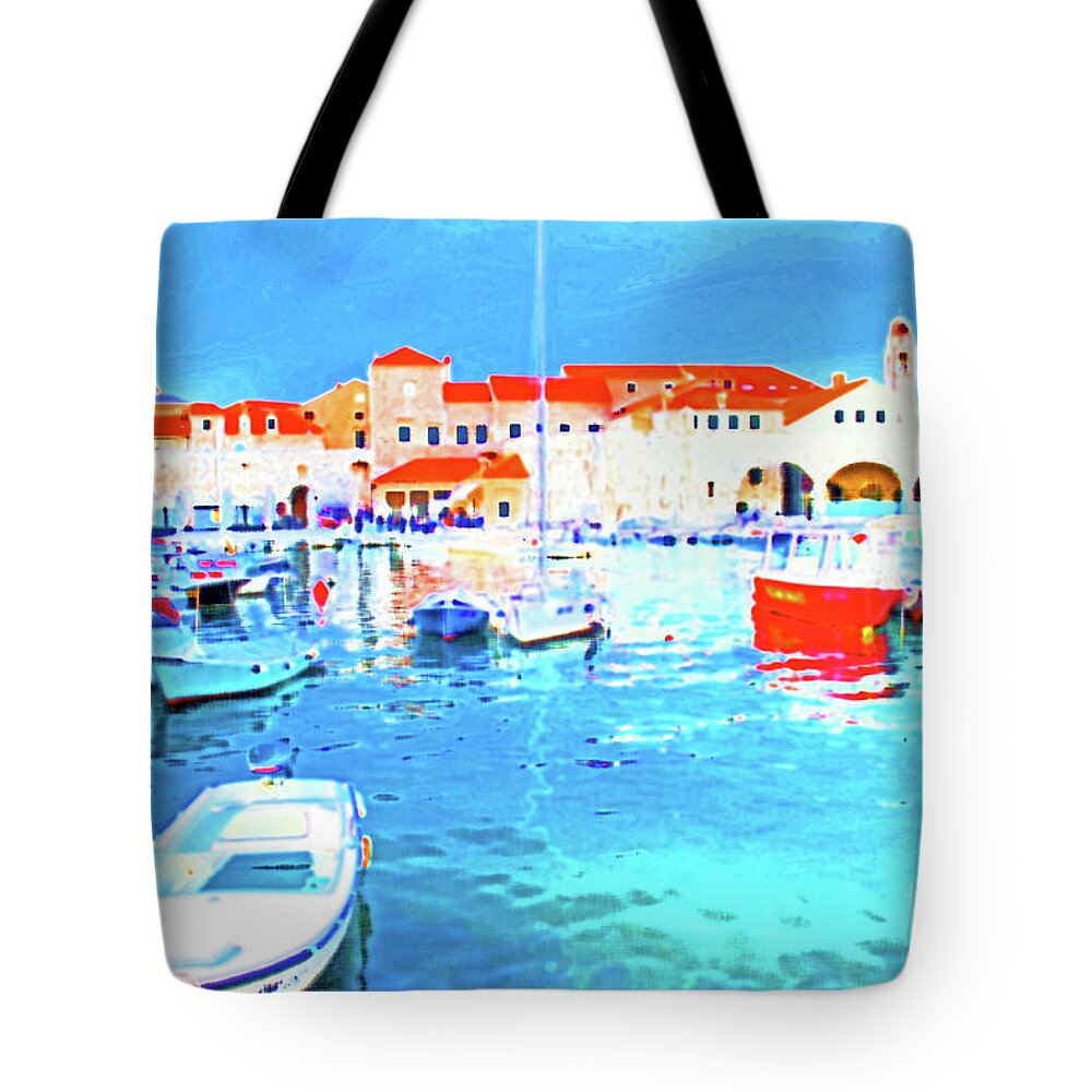 Croatia Tote Bag featuring the photograph The Old Harbor by Becqi Sherman