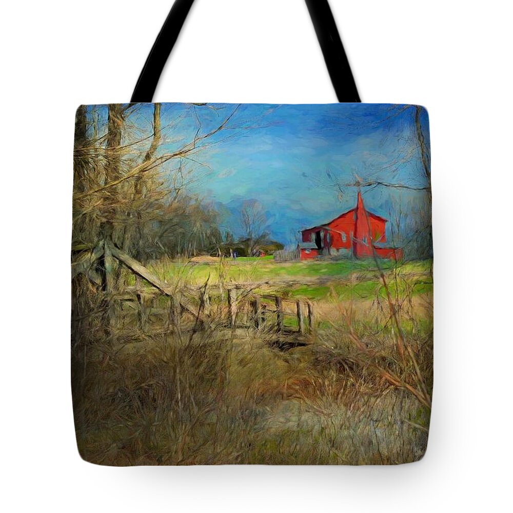  Tote Bag featuring the photograph The Other Side of the Creek by Jack Wilson