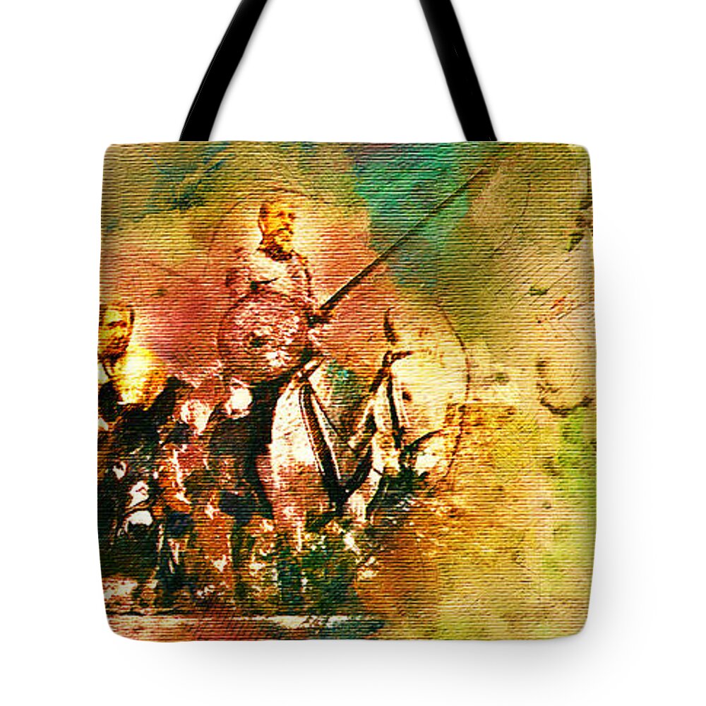 Quijote Tote Bag featuring the painting The Quijote Dream by Carlos Paredes Grogan