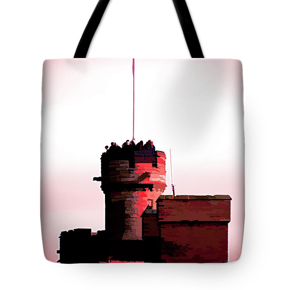 Lincoln Tote Bag featuring the photograph The Red Keep by Scott Lyons