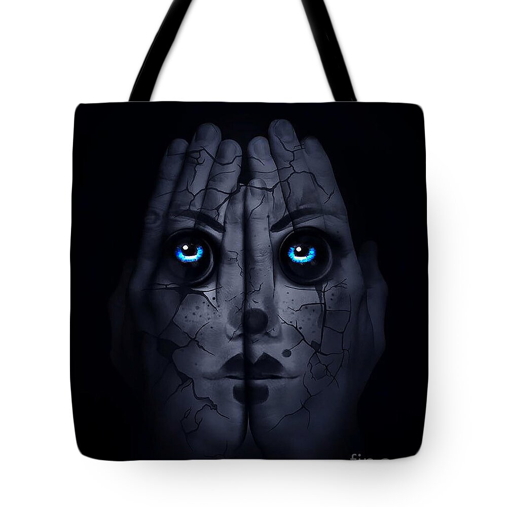 Halloween Tote Bag featuring the digital art The Return by Kathy Kelly