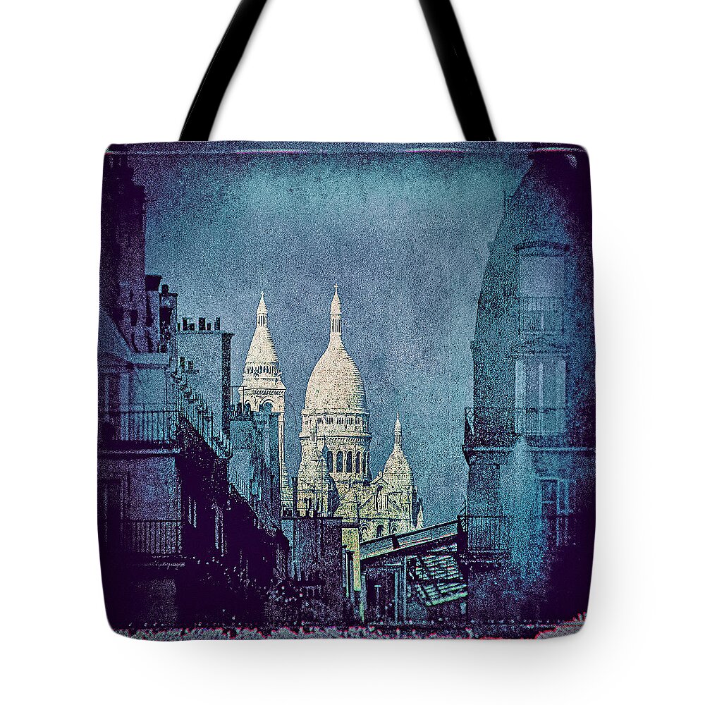 Outdoors Tote Bag featuring the photograph The Sacré Coeur In Paris, France by Doug Armand