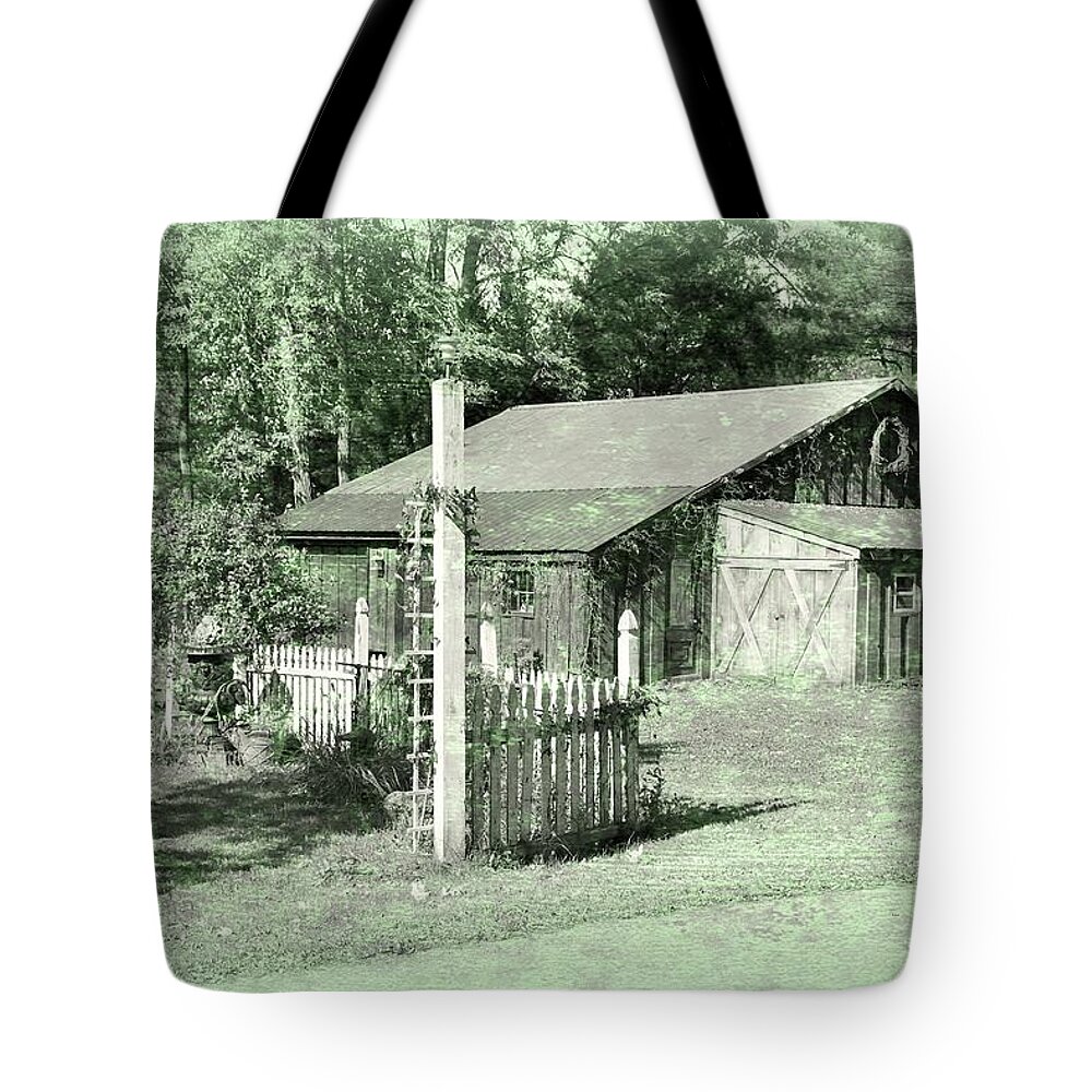 Shed Tote Bag featuring the photograph The Shed Life by Angie Tirado