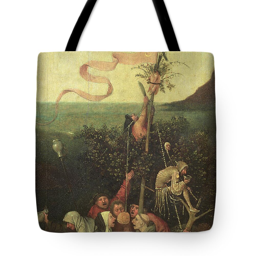 Ship Of Fool Tote Bag featuring the painting The Ship Of Fools, C.1500 by Hieronymus Bosch by Hieronymus Bosch