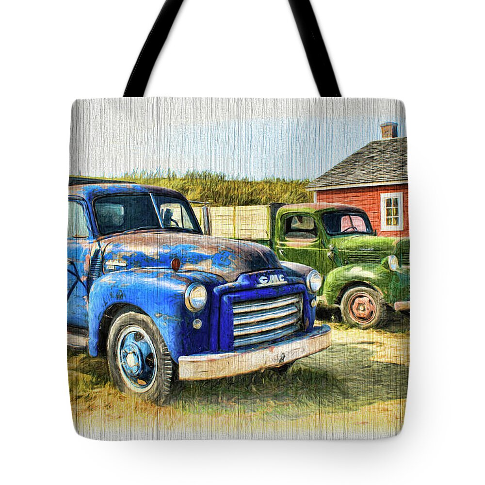Trucks Tote Bag featuring the photograph The Strong Silent Types by Ola Allen