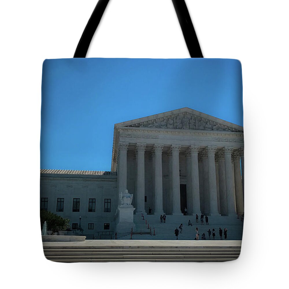 Supreme Court Tote Bag featuring the photograph The Supreme Court by Lora J Wilson