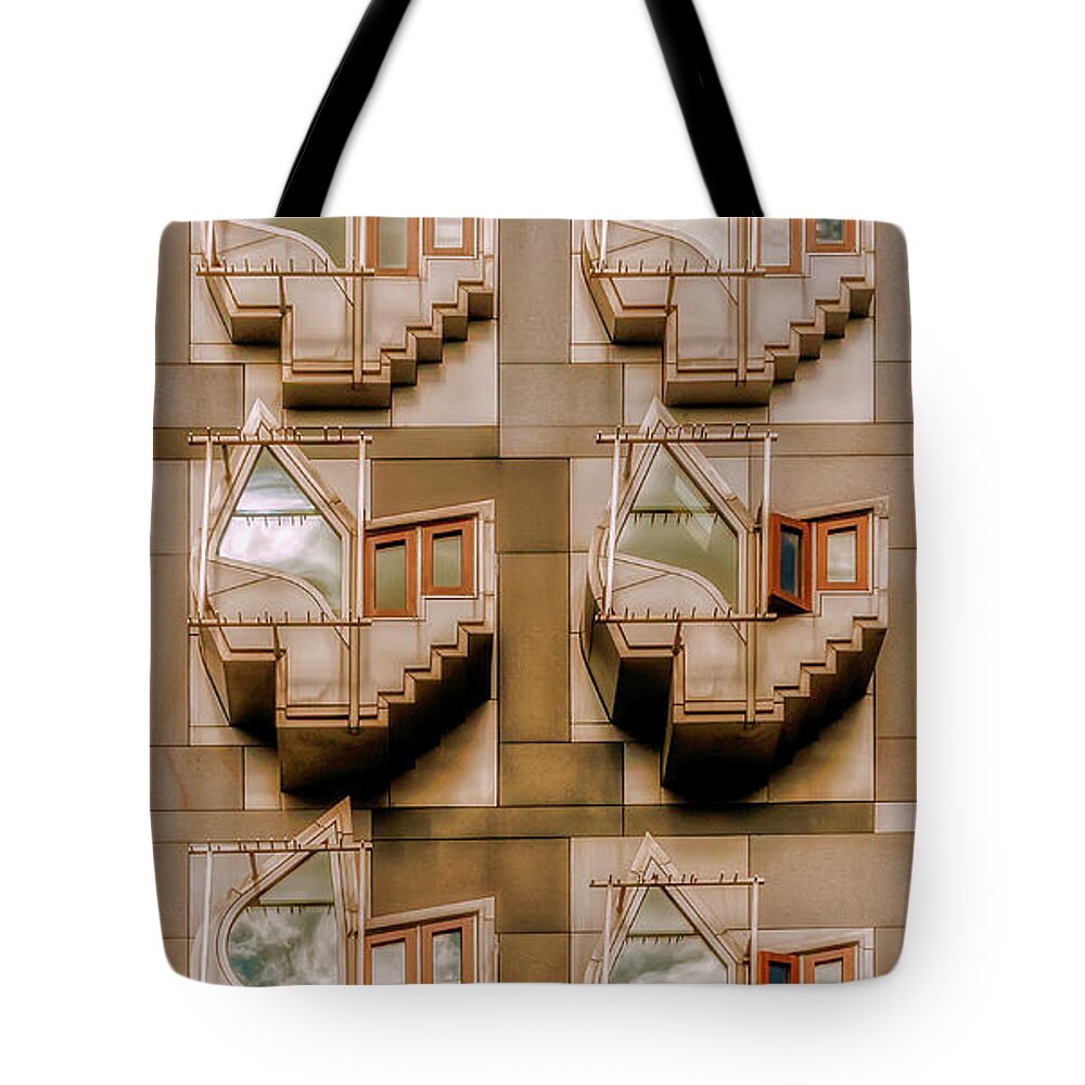 Windows Tote Bag featuring the photograph The thinking rooms Cloudy Sky by Micah Offman
