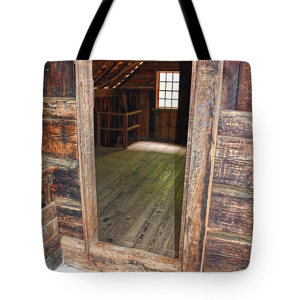 Cades Cove Tote Bag featuring the photograph The Tipton Place 5 by Phil Perkins