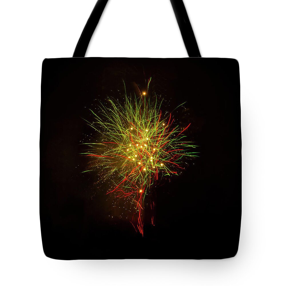 Fireworks Tote Bag featuring the photograph The Truth Shall Rise by Bonnie Follett