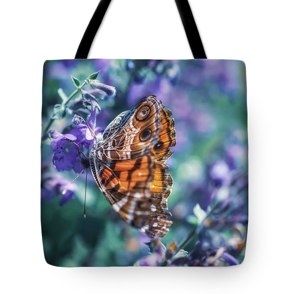 Butterfly Tote Bag featuring the photograph The Upside Down by Shannon Kelly